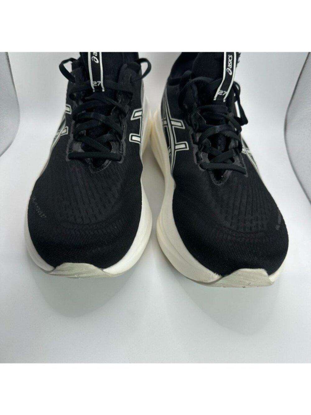 Asics Nimbus 27 Shoes Womens Size 11 Black Running Cushioned Trainer Gym - Picture 3 of 12
